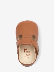 Tan Brown Baby Leather T-Bar Shoes (0-24mths) - Image 4 of 6