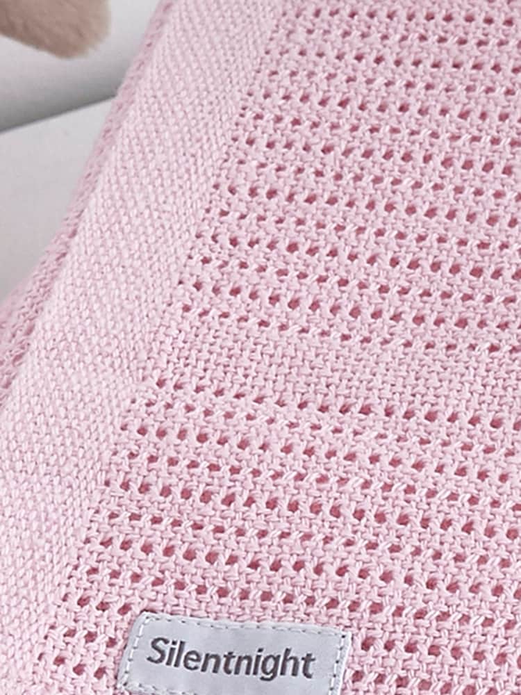 Silentnight 2 Pack Pink Safe Nights Traditional Cellular 100% Cotton Blankets - Image 2 of 4