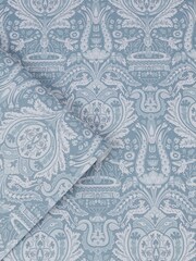 Laura Ashley Seaspray Heraldic Damask 10M Wallpaper - Image 3 of 4