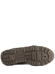 Pavers Brown Wide Fit Cushioned Rugged Lace Up Shoes - Image 6 of 6