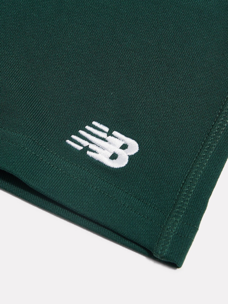 New Balance Forest Green Logo French Terry Shorts - Image 8 of 8 New Balance Forest Green Logo French Terry Shorts - Image 8 of 8