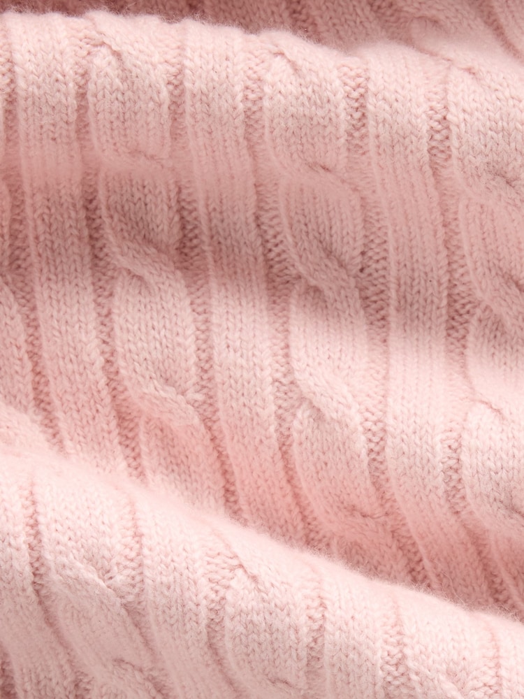 Buy Gap Pink CashSoft Cable-Knit Wide-Leg Trousers (4-13yrs) from Next ...