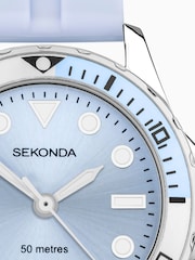 Sekonda Ladies Blue Balearic Rubber Strap Watch - Image 5 of 6