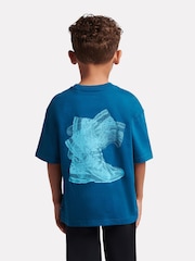 New Balance Blue We're In It For The Long Run Graphic T-Shirt - Image 3 of 10