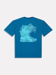 New Balance Blue We're In It For The Long Run Graphic T-Shirt - Image 8 of 10