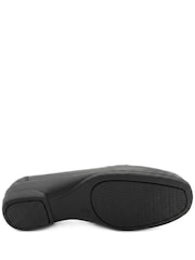 Pavers Black Smart Leather Tasselled Moccasins - Image 4 of 6