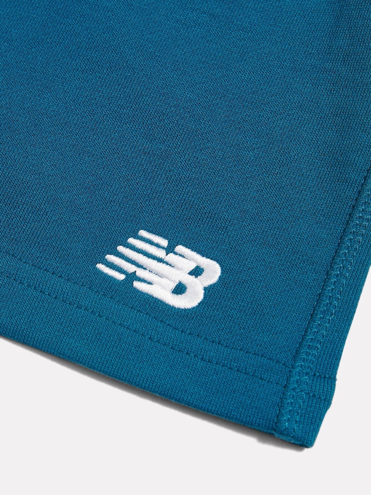 New Balance Teal Blue Logo French Terry Shorts - Image 8 of 8 New Balance Teal Blue Logo French Terry Shorts - Image 8 of 8