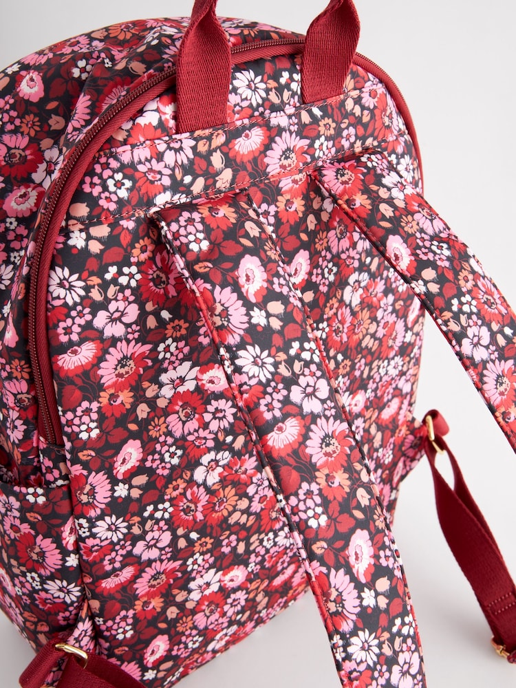 Cath Kidston Pink/Red Compact Backpack - Image 9 of 9
