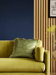 Swoon Green Klee Feather Filled Velvet Cushion - Image 1 of 4