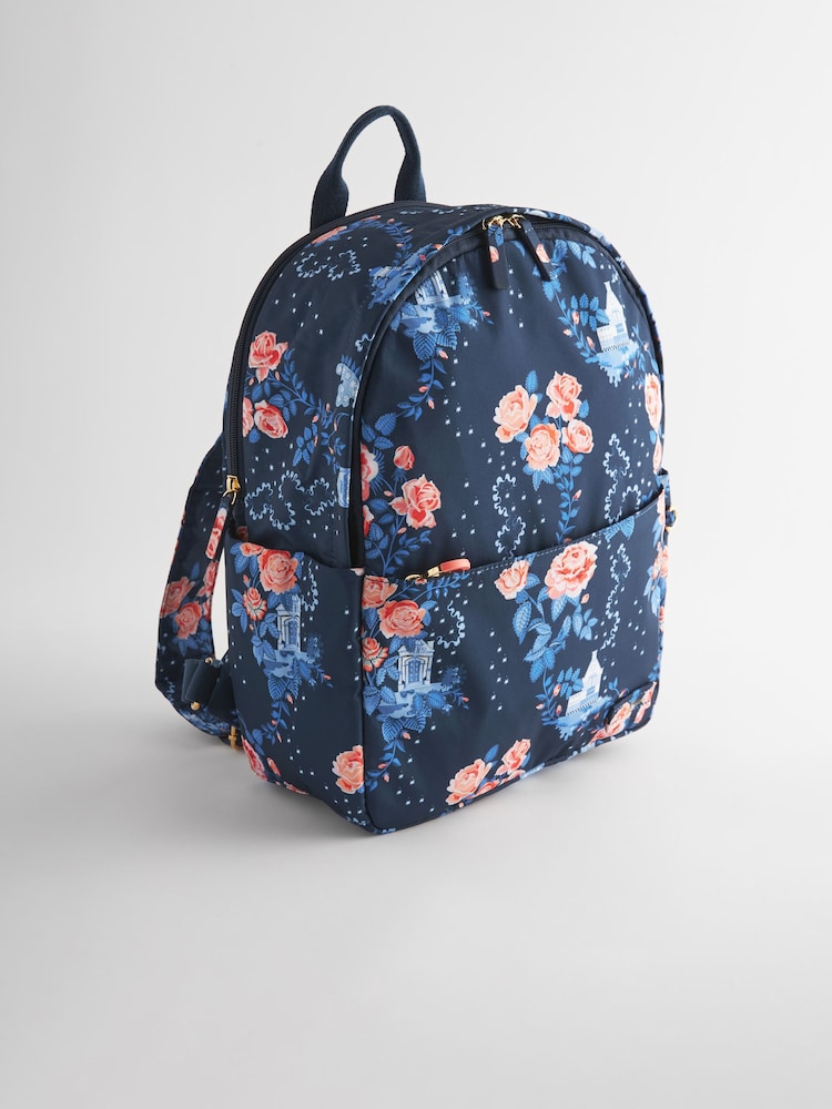 Cath Kidston Navy Floral Compact Backpack - Image 1 of 9