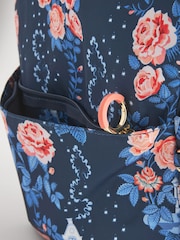 Cath Kidston Navy Floral Compact Backpack - Image 5 of 9