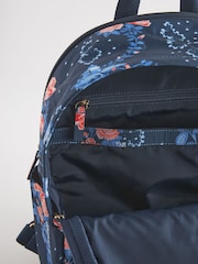 Cath Kidston Navy Floral Compact Backpack - Image 7 of 9