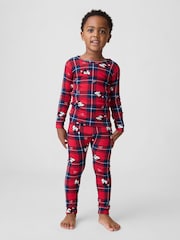 Gap Red & Navy Disney Christmas Pyjamas Set (6mths-5yrs) - Image 1 of 5