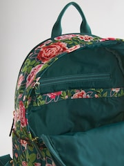 Cath Kidston Green Rose Compact Backpack - Image 10 of 12