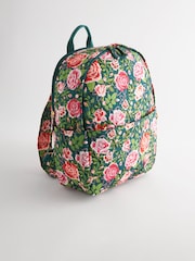 Cath Kidston Green Rose Compact Backpack - Image 5 of 12