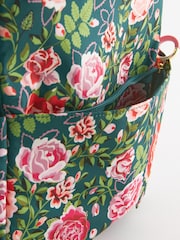 Cath Kidston Green Rose Compact Backpack - Image 7 of 12
