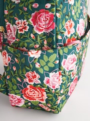 Cath Kidston Green Rose Compact Backpack - Image 9 of 12