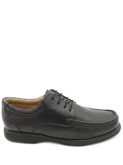Pavers Black Wide Fit Smart Leather Lace Up Shoes - Image 3 of 5