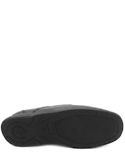 Pavers Black Wide Fit Smart Leather Lace Up Shoes - Image 5 of 5