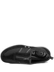 Pavers Black Memory Foam Leather Slip On Trainers - Image 4 of 6