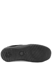 Pavers Black Memory Foam Leather Slip On Trainers - Image 5 of 6