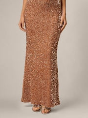 Adrianna By Adrianna Papell Sequin Knit Long Dress - Imagen 6 de 6
