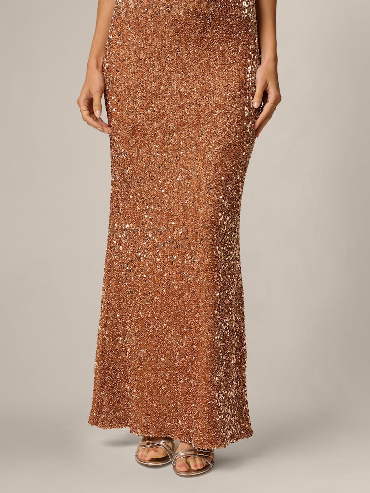 Adrianna By Adrianna Papell Sequin Knit Long Dress - Imagen 6 de 6 Adrianna By Adrianna Papell Sequin Knit Long Dress - Imagen 6 de 6