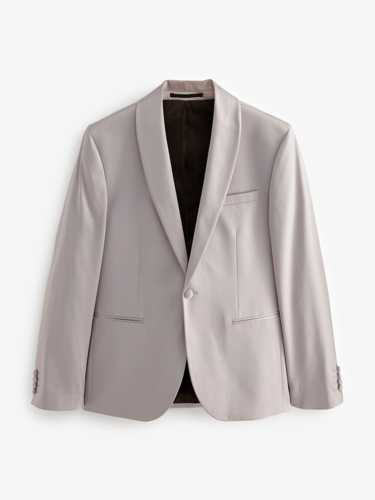 Pink Satin Tuxedo Jacket - Image 6 of 11