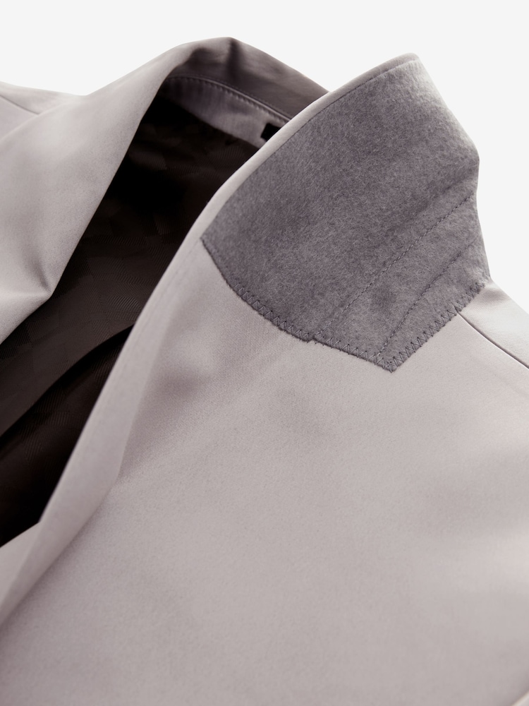 Pink Satin Tuxedo Jacket - Image 9 of 11
