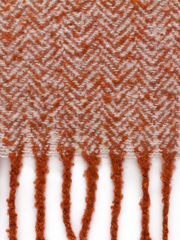 furn. Orange Weaver Throw - Image 2 of 2
