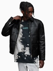 AllSaints Black Cobb Puffer Jacket - Image 4 of 6