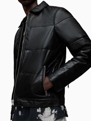 AllSaints Black Cobb Puffer Jacket - Image 5 of 6