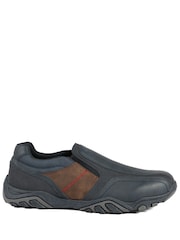 Pavers Blue Wide Fit Cushioned Slip On Shoes - Image 3 of 6