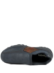 Pavers Blue Wide Fit Cushioned Slip On Shoes - Image 5 of 6