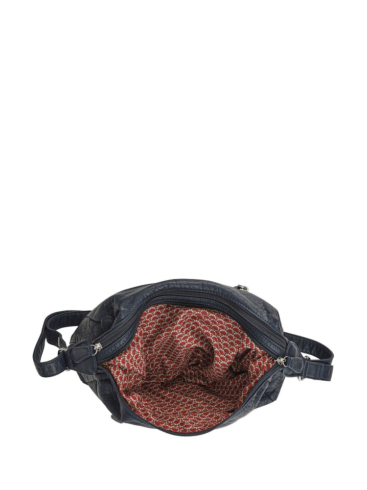 Pavers Navy Blue Multi-Pocket Cross-Body Bag - Image 3 of 3 Pavers Navy Blue Multi-Pocket Cross-Body Bag - Image 3 of 3
