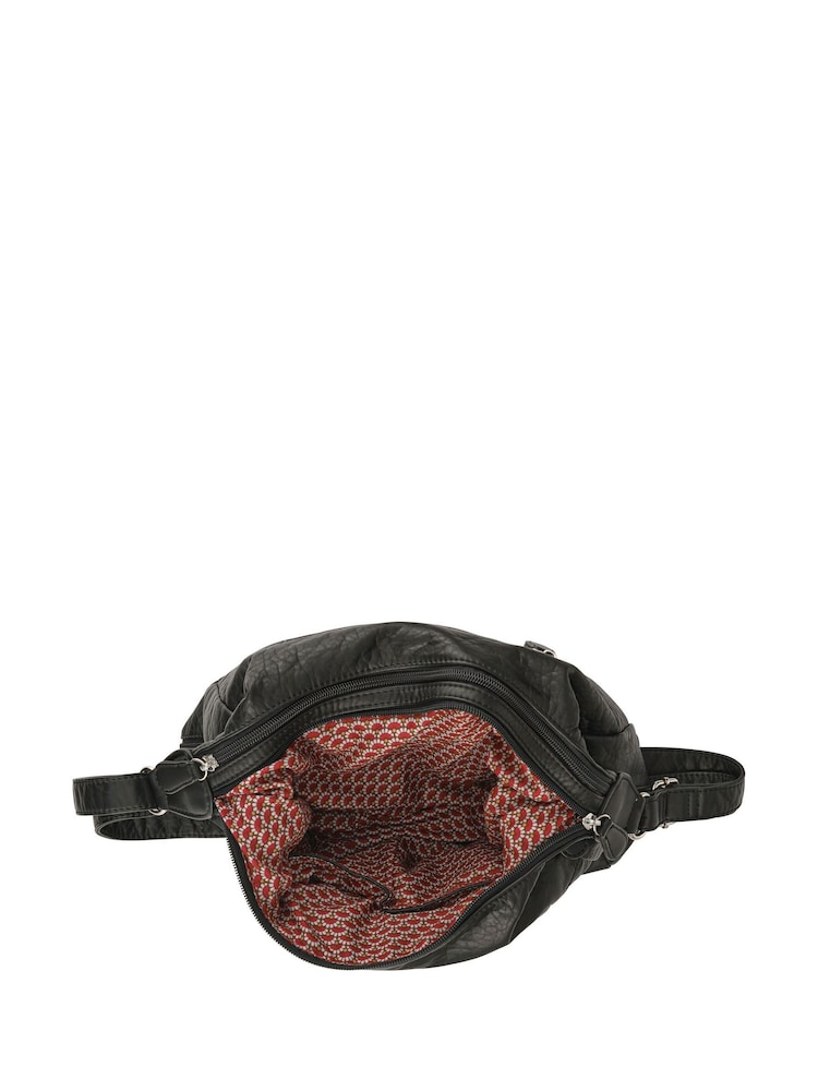 Pavers Black Multi-Pocket Cross-Body Bag - Image 3 of 3
