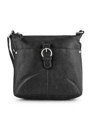 Pavers Black Leather Daily Zip-Close Crossbody Bag - Image 4 of 4