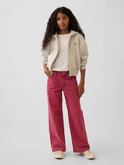 Gap Pink Low Rise Stride Wide-Leg Jeans (5-13yrs) - Image 3 of 6