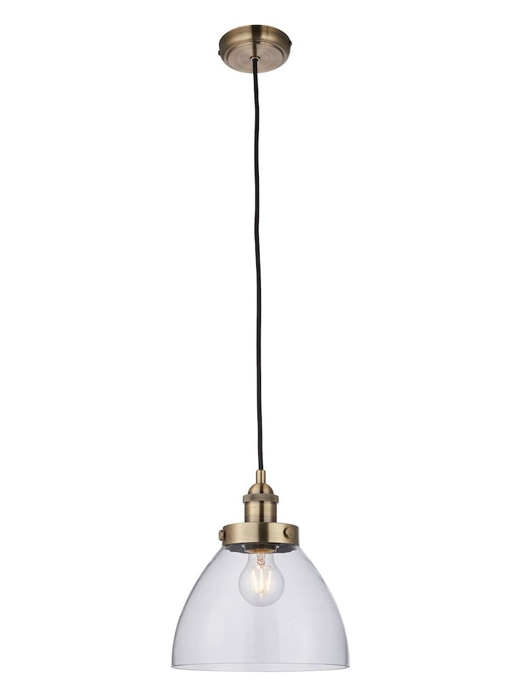 Gallery Home Antique Brass 1 Light Pierre Pendant Ceiling Light - Image 7 of 7