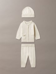 Calvin Klein Brown Knit Gift Set 3 Piece - Image 1 of 3