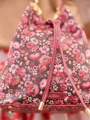 Cath Kidston Pink/Red Ditsy Floral Bucket Bag - Image 3 of 10