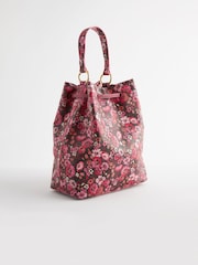 Cath Kidston Pink/Red Ditsy Floral Bucket Bag - Image 7 of 10