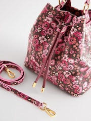 Cath Kidston Pink/Red Ditsy Floral Bucket Bag - Image 8 of 10