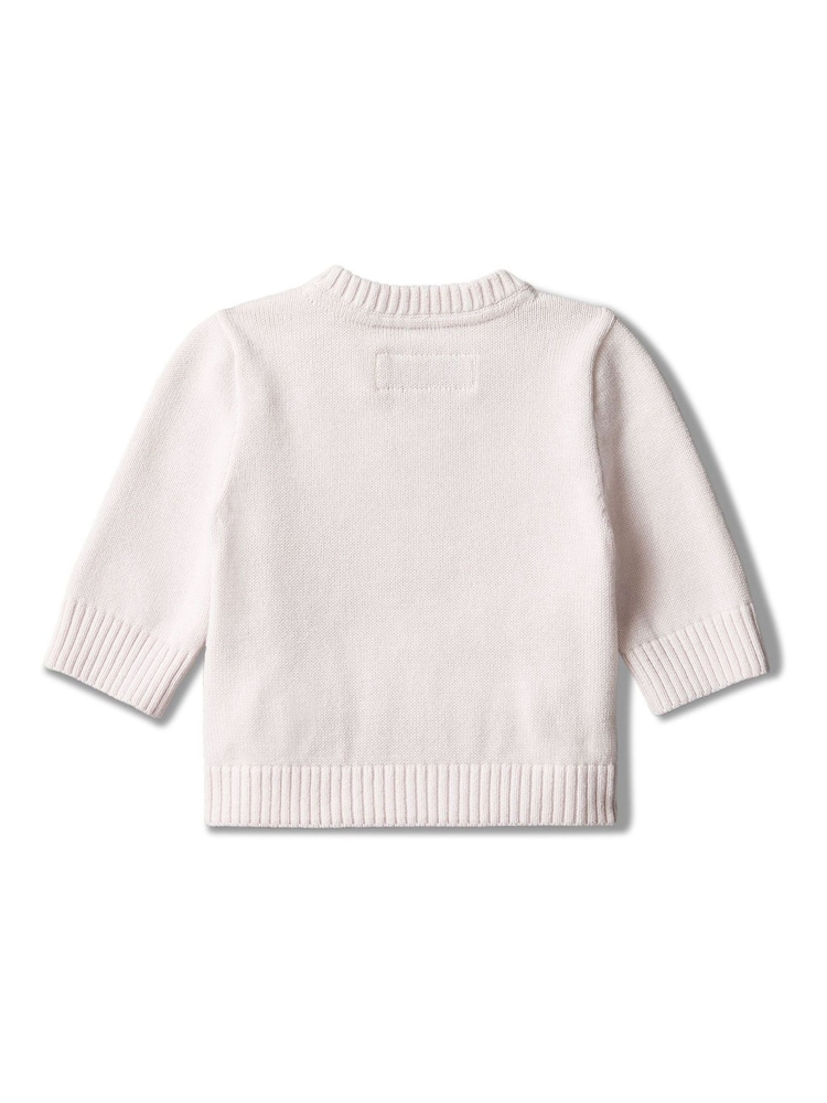 Calvin Klein White Monologo Newborn Sweater - Image 2 of 2 Calvin Klein White Monologo Newborn Sweater - Image 2 of 2