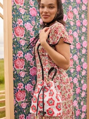 Cath Kidston Blue Floral Bucket Bag - Image 1 of 10