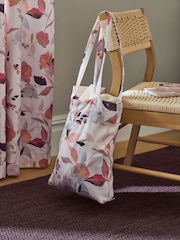 Pink/Cream Floral Eyelet Blackout/Thermal Curtains - Image 7 of 9