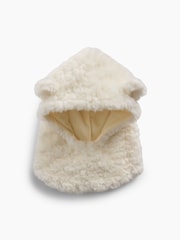 Gap Cream Sherpa Bear Snood Hat - Image 1 of 2