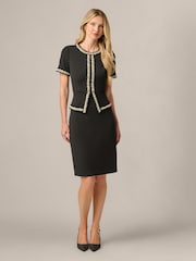Adrianna Papell Petite Crepe Sheath Dress - Larawan 1 ng 5