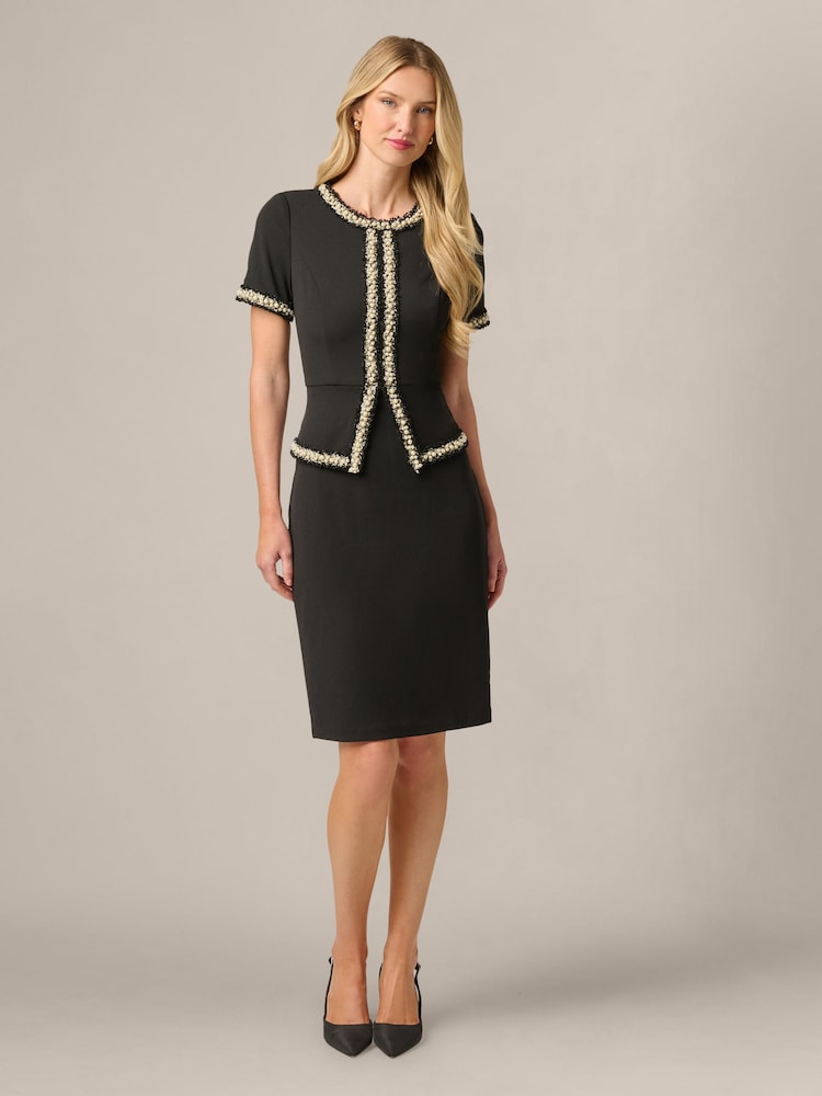 Adrianna Papell Petite Crepe Sheath Dress - Larawan 1 ng 5 Adrianna Papell Petite Crepe Sheath Dress - Larawan 1 ng 5