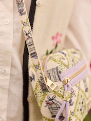 Cath Kidston Green Birdcage Print Camera Cross-Body Bag - Image 2 of 9